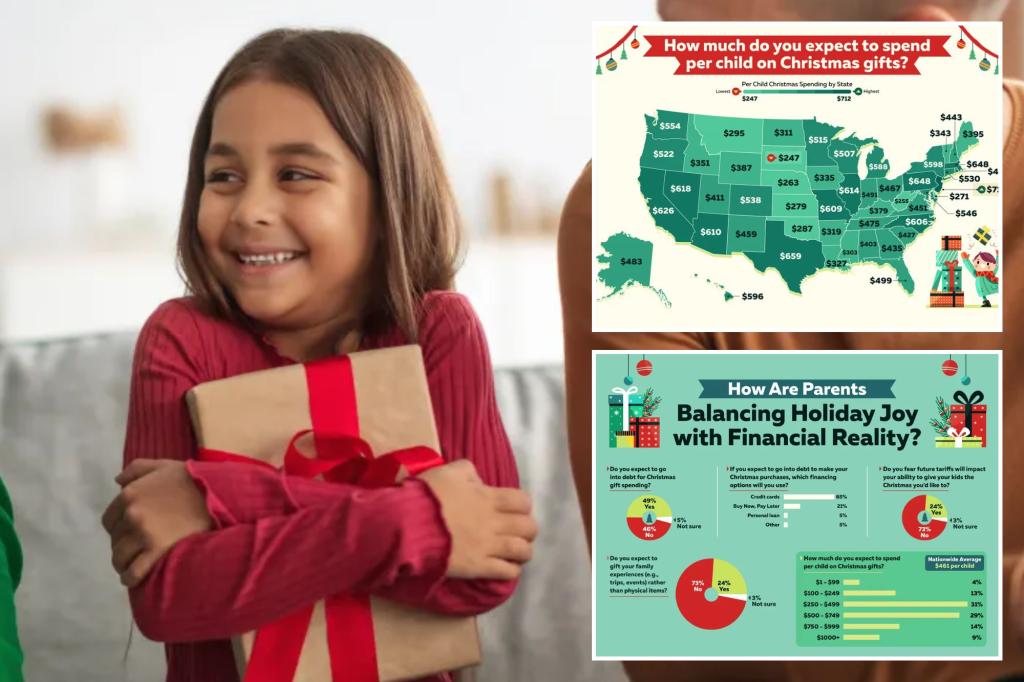 Parents across the US are giving baby gifts this holiday season, and one state is leading them all